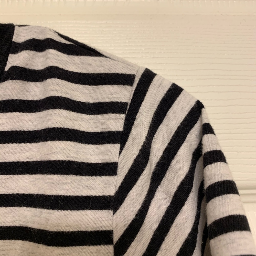 black and white striped t shirt
